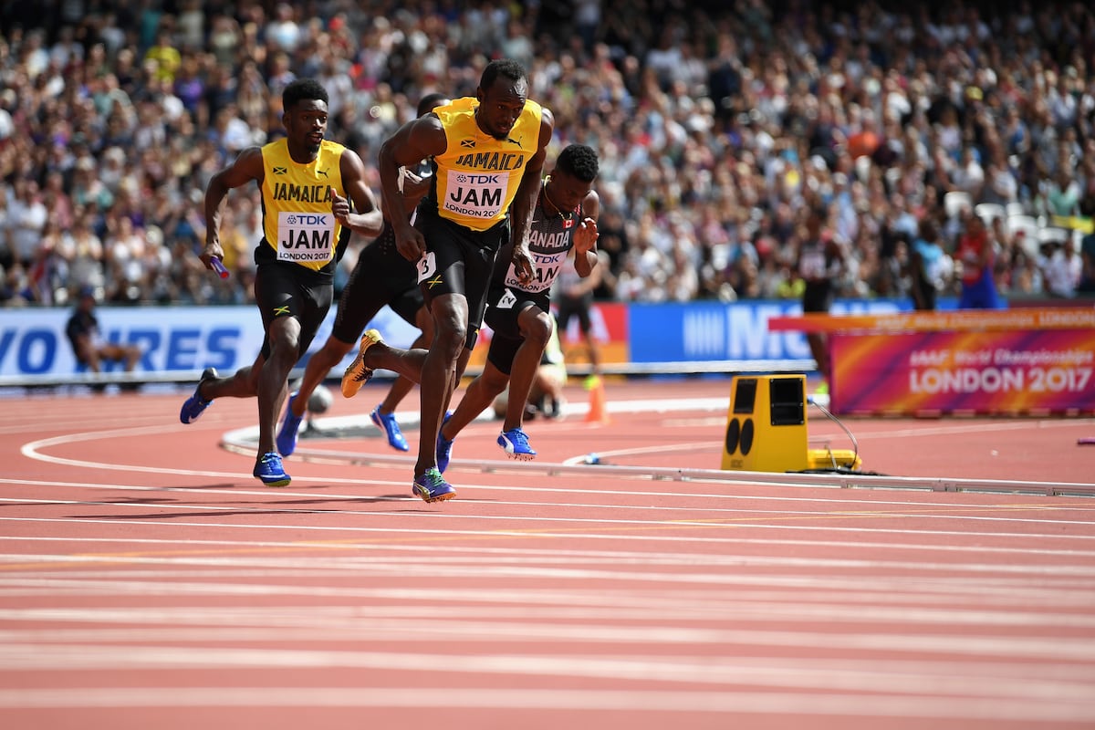 Usain Bolt Fails to Finish 4x100m Relay Medal Race at IAAF World Championships