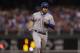 New York Mets' Neil Walker in action during a baseball game against the Philadelphia Phillies, Thursday, Aug. 10, 2017, in Philadelphia. (AP Photo/Matt Slocum)
