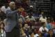 Killer 3's coach Charles Oakley watches the action against 3-Headed Monsters during Game 3 in the BIG3 Basketball League in Philadelphia, Pa., Sunday, July 16, 2017. (AP Photo/Rich Schultz)