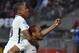 Monaco's Brazilian defender Fabinho (R) celebrates with Monaco's French forward Kylian Mbappe (L) after scoring a goal during the French L1 football match between Rennes (SRFC) and Monaco (ASM) on May, 20 2017, at the Roazhon Park stadium in Rennes, western France. / AFP PHOTO / DAMIEN MEYER (Photo credit should read DAMIEN MEYER/AFP/Getty Images)