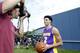 TARRYTOWN, NY - AUGUST 11: Lonzo Ball #2 of the Los Angeles Lakers behind the scenes during the 2017 NBA Rookie Photo Shoot at MSG training center on August 11, 2017 in Tarrytown, New York. NOTE TO USER: User expressly acknowledges and agrees that, by downloading and or using this photograph, User is consenting to the terms and conditions of the Getty Images License Agreement. (Photo by Michelle Farsi/Getty Images)