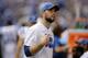 Indianapolis Colts quarterback Andrew Luck looks at the scoreboard during the second half of an NFL preseason football game against the Detroit Lions Sunday, Aug. 13, 2017, in Indianapolis. (AP Photo/Darron Cummings)