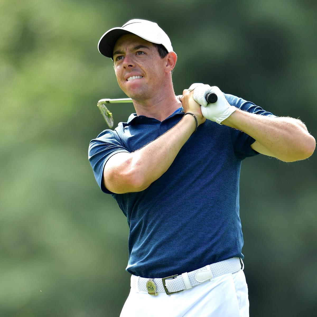 what time is rory mcilroy teeing off today