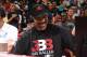 LAS VEGAS, NV - JULY 7: Lavar Ball talks during halftime when the Los Angeles Lakers played the Los Angeles Clippers on July 7, 2017 at the Thomas & Mack Center in Las Vegas, Nevada. NOTE TO USER: User expressly acknowledges and agrees that, by downloading and/or using this Photograph, user is consenting to the terms and conditions of the Getty Images License Agreement. Mandatory Copyright Notice: Copyright 2017 NBAE (Photo by Garrett Ellwood/NBAE via Getty Images)