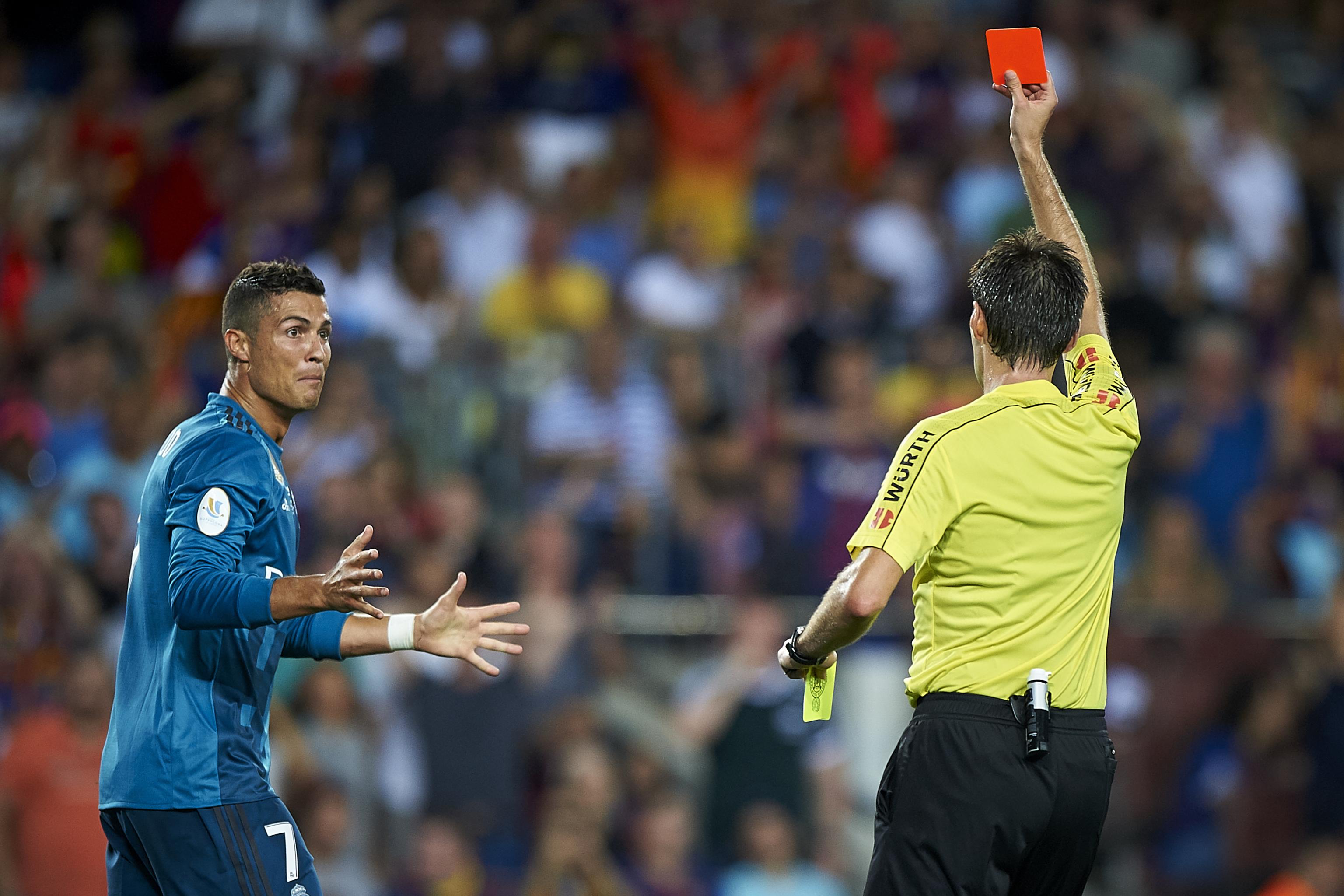 Cristiano Ronaldo Banned 5 Matches After Shoving Official Following Red Card Bleacher Report Latest News Videos And Highlights