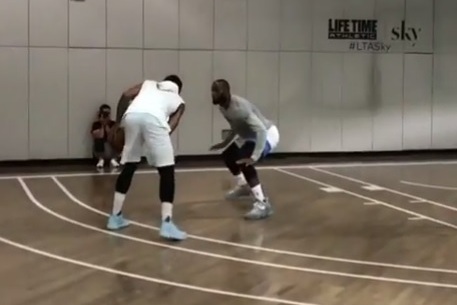 Lebron James Kevin Durant And Carmelo Anthony Play In Star