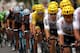 EMBRUN, FRANCE - JULY 21: Christopher Froome of Great Britain riding for Team Sky in the leader's jersey rides in the peloton during stage 19 of the 2017 Le Tour de France, a 222.5km stage from Embrun to Salon-de-Provence on July 21, 2017 in Embrun, France. (Photo by Chris Graythen/Getty Images)