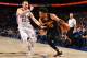 PHILADELPHIA,PA - MARCH 29: DeAndre' Bembry #95 of the Atlanta Hawks drives to the basket against the Philadelphia 76ers at Wells Fargo Center on March 29, 2017 in Philadelphia, Pennsylvania NOTE TO USER: User expressly acknowledges and agrees that, by downloading and/or using this Photograph, user is consenting to the terms and conditions of the Getty Images License Agreement. Mandatory Copyright Notice: Copyright 2017 NBAE (Photo by Jesse D. Garrabrant/NBAE via Getty Images)