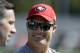San Francisco 49ers general manager John Lynch during the NFL team's football training camp Friday, July 28, 2017, in Santa Clara, Calif. (AP Photo/Marcio Jose Sanchez)