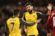 MIDDLESBROUGH, ENGLAND - APRIL 17: Olivier Giroud and Alexis Sanchez of Arsenal in discussion during the Premier League match between Middlesbrough and Arsenal at Riverside Stadium on April 17, 2017 in Middlesbrough, England. (Photo by Jan Kruger/Getty Images)