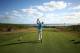 SUVA, FIJI - AUGUST 17: Daniel Pearce of New Zealand hits his tee shot on the 5th hole during day one of the 2017 Fiji International at Natadola Bay Championship Golf Course on August 17, 2017 in Suva, Fiji. (Photo by Mark Metcalfe/Getty Images)
