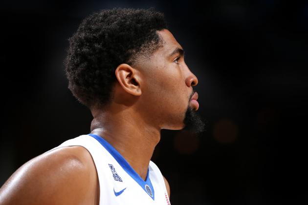 MEMPHIS, TN - MARCH 2: Dedric Lawson #1 of the Memphis Tigers looks on against the Tulane Green Wave on March 2, 2017 at FedExForum in Memphis, Tennessee. Memphis defeated Tulane 92-70. (Photo by Joe Murphy/Getty Images)
