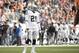 Oakland Raiders cornerback Sean Smith stands on the field during an NFL football game against the Denver Broncos, Sunday, Jan. 1, 2017, in Denver. (AP Photo/Jack Dempsey)