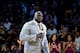 Mar 24, 2017; Los Angeles, CA, USA: Former Los Angeles Lakers center Shaquille O'Neal speaks during a NBA game between the Los Angeles Lakers and the Minnesota Timberwolves at the Staples Center. Mandatory Credit: Kirby Lee-USA TODAY Sports