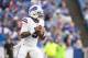ORCHARD PARK, NY - AUGUST 10: Tyrod Taylor #5 of the Buffalo Bills drops back to pass during the first quarter of a preseason game against the Minnesota Vikings on August 10, 2017 at New Era Field in Orchard Park, New York. (Photo by Brett Carlsen/Getty Images)