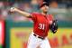 WASHINGTON, DC - AUGUST 13: Max Scherzer #31 of the Washington Nationals pitches against the San Francisco Giants during Game 2 of a doubleheader at Nationals Park on August 13, 2017 in Washington, DC. (Photo by G Fiume/Getty Images)