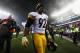 FOXBORO, MA - JANUARY 22: James Harrison #92 of the Pittsburgh Steelers walks off the field after the New England Patriots defeated the Pittsburgh Steelers 36-17 to win the AFC Championship Game at Gillette Stadium on January 22, 2017 in Foxboro, Massachusetts. (Photo by Al Bello/Getty Images)