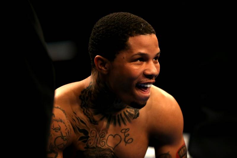 LONDON, ENGLAND - MAY 20: Gervonta Davis of The United States reacts prior to his fight against Liam Walsh of England in the IBF World Junior Lightweight Championship match at Copper Box Arena on May 20, 2017 in London, England. (Photo by Alex Pantling/Getty Images)