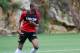 Monaco L1 football club's forward Kylian Mbappe Lottin takes part in a training session on August 11, 2017 in La Turbie, near Monaco. / AFP PHOTO / VALERY HACHE (Photo credit should read VALERY HACHE/AFP/Getty Images)