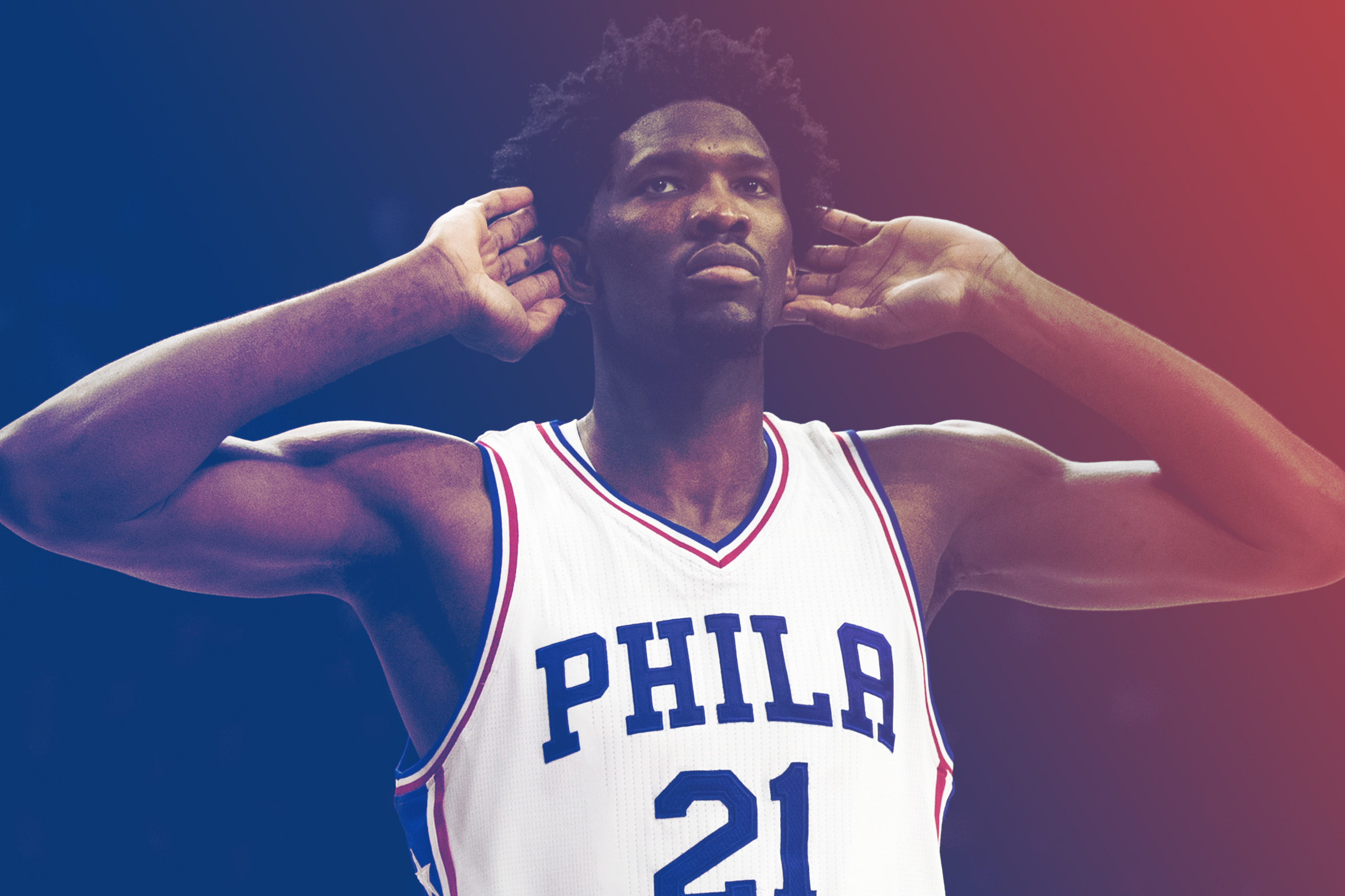 As long as you guys like them, I'll keep making them! My Fultz & Simmons  ones were big hits, so here's an Embiid one I made last night! - Trust the  process 