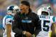 CHARLOTTE, NC - AUGUST 09: Cam Newton #1 of the Carolina Panthers reacts after a touchdown against the Houston Texans during their preseason game at Bank of America Stadium on August 9, 2017 in Charlotte, North Carolina. (Photo by Grant Halverson/Getty Images)