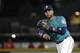 Seattle Mariners second baseman Robinson Cano in action against the Los Angeles Angels in a baseball game Friday, Aug. 11, 2017, in Seattle. (AP Photo/Elaine Thompson)