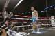 Miguel Cotto, of Puerto Rico, celebrates after defeating Daniel Geale, of Australia, during the fourth round of a boxing match Saturday, June 6, 2015, in New York. (AP Photo/Frank Franklin II)