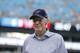 Houston Texans owner Robert C. McNair walks on the field before the first half of an NFL preseason football game between the Carolina Panthers and the Houston Texans, Wednesday, Aug. 9, 2017, in Charlotte, N.C. (AP Photo/Jason E. Miczek)