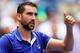 NEW YORK, NY - AUGUST 28: Marin Cilic of Croatia celebrates his first round Men's Singles match win over Tennys Sandgren of the United States on Day One of the 2017 US Open at the USTA Billie Jean King National Tennis Center on August 28, 2017 in the Flushing neighborhood of the Queens borough of New York City. (Photo by Richard Heathcote/Getty Images)