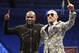 Floyd Mayweather (left) and Conor McGregor