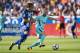 VITORIA-GASTEIZ, SPAIN - AUGUST 26: Andres Iniesta of FC Barcelona duels for the ball with Tomas Pina of Deportivo Alaves during the La Liga match between Deportivo Alaves and Barcelona at Estadio de Mendizorroza on August 26, 2017 in Vitoria-Gasteiz, Spain . (Photo by Juan Manuel Serrano Arce/Getty Images)