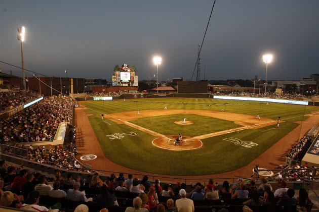 DAYTON, OH - JULY 9: A sell out crowd of 8688 fans flocked to Fifth Third Field for the game between the Dayton Dragons and the South Bend Silver Hawks breaking the All Time Professional Sports Consecutive Sellout Record at 815 consecutive games on July 9, 2011 at Fifth Third Field in Dayton, Ohio. The Dragons defeated the Silver Hawks 4-1. (Photo by John Grieshop/Getty Images)