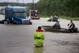 People make their way through a flooded street during the aftermath of Hurricane Harvey on August 29, 2017 in Houston, Texas.
Floodwaters have breached a levee south of the city of Houston, officials said Tuesday, urging residents to leave the area immediately. / AFP PHOTO / Brendan Smialowski (Photo credit should read BRENDAN SMIALOWSKI/AFP/Getty Images)
