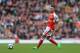 LONDON, ENGLAND - MAY 07: Kieran Gibbs of Arsenal in action during the Premier League match between Arsenal and Manchester United at Emirates Stadium on May 7, 2017 in London, England. (Photo by Richard Heathcote/Getty Images)