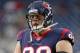 HOUSTON, TX - AUGUST 19: J.J. Watt #99 of the Houston Texans warms up before playing the New England Patriots in a preseason game at NRG Stadium on August 19, 2017 in Houston, Texas. (Photo by Bob Levey/Getty Images)
