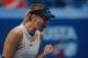 Russia's Maria Sharapova reacts after winning a point against Hungary's Timea Babos during their 2017 US Open Women's Singles match at the USTA Billie Jean King National Tennis Center in New York on August 30, 2017. / AFP PHOTO / EDUARDO MUNOZ ALVAREZ (Photo credit should read EDUARDO MUNOZ ALVAREZ/AFP/Getty Images)