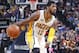 INDIANAPOLIS, IN - APRIL 23: Paul George #13 of the Indiana Pacers handles the ball against the Cleveland Cavaliers in Game Four of the Eastern Conference Quarterfinals during the 2017 NBA Playoffs at Bankers Life Fieldhouse on April 23, 2017 in Indianapolis, Indiana. The Cavaliers defeated the Pacers 106-102 to sweep the series 4-0. NOTE TO USER: User expressly acknowledges and agrees that, by downloading and or using the photograph, User is consenting to the terms and conditions of the Getty Images License Agreement. (Photo by Joe Robbins/Getty Images)