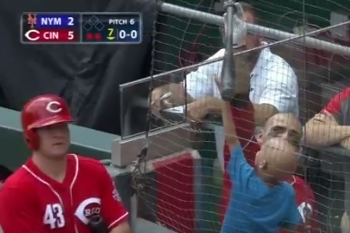 And the real winner is . . . Joey Votto makes the day for young Walter with  bat and jersey; Reds win - NKyTribune