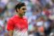 NEW YORK, NY - AUGUST 31: Roger Federer of Switzerland reacts against Mikhail Youzhny of Russia during their second round Men's Singles match on Day Four of the 2017 US Open at the USTA Billie Jean King National Tennis Center on August 31, 2017 in the Flushing neighborhood of the Queens borough of New York City. (Photo by Matthew Stockman/Getty Images)