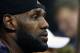 LAS VEGAS, NV - JULY 12: LeBron James of the Cleveland Cavaliers attends a game between the Los Angeles Lakers and the Philadelphia 76ers during the 2017 Summer League at the Thomas & Mack Center on July 12, 2017 in Las Vegas, Nevada. Los Angeles won 103-102. NOTE TO USER: User expressly acknowledges and agrees that, by downloading and or using this photograph, User is consenting to the terms and conditions of the Getty Images License Agreement. (Photo by Ethan Miller/Getty Images)