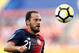 HOUSTON, TX - JULY 11: Marco Urena #21 of Costa Rica brings the ball up the field against Canada at BBVA Compass Stadium on July 11, 2017 in Houston, Texas. (Photo by Bob Levey/Getty Images)