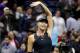 NEW YORK, NY - SEPTEMBER 01: Maria Sharapova of Russia salutes the fans after her match win over Sofia Kenin of the United States during their third round Women's Singles match on Day Five of the 2017 US Open at the USTA Billie Jean King National Tennis Center on September 1, 2017 in the Flushing neighborhood of the Queens borough of New York City. (Photo by Abbie Parr/Getty Images)