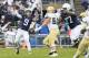 UNIVERSITY PARK, PA - SEPTEMBER 02: Trace McSorley #9 of the Penn State Nittany Lions passes the ball to Juwan Johnson #84 during the second quarter against the Akron Zips on September 2, 2017 at Beaver Stadium in University Park, Pennsylvania. (Photo by Brett Carlsen/Getty Images)