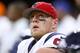 NEW ORLEANS, LA - AUGUST 26: J.J. Watt #99 of the Houston Texans reacts during the first half of a preseason game against the New Orleans Saints at the Mercedes-Benz Superdome on August 26, 2017 in New Orleans, Louisiana. (Photo by Jonathan Bachman/Getty Images)