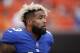 CLEVELAND, OH - AUGUST 21: Odell Beckham Jr. #13 of the New York Giants looks on prior to a preseason game against the Cleveland Browns at FirstEnergy Stadium on August 21, 2017 in Cleveland, Ohio. (Photo by Joe Robbins/Getty Images)