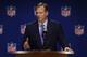 NFL commissioner Roger Goodell speaks to the media after an NFL owners meeting, Tuesday, May 23, 2017, in Chicago. (AP Photo/Paul Beaty)