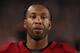 GLENDALE, AZ - AUGUST 12: Wide receiver Larry Fitzgerald #11 of the Arizona Cardinals on the sidelines during the NFL game against the Oakland Raiders at the University of Phoenix Stadium on August 12, 2017 in Glendale, Arizona. The Cardinals defeated the Raiders 20-10. (Photo by Christian Petersen/Getty Images)