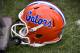 NASHVILLE, TN - OCTOBER 01: A helmet of the University of Florida Gators rests on the sideline during a game against the Vanderbilt Commodores at Vanderbilt Stadium on October 1, 2016 in Nashville, Tennessee. (Photo by Frederick Breedon/Getty Images)