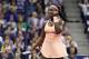 Sloane Stephens, of the United States, reacts after scoring a point against Venus Williams, of the United States, during the semifinals of the U.S. Open tennis tournament, Thursday, Sept. 7, 2017, in New York. (AP Photo/Adam Hunger)