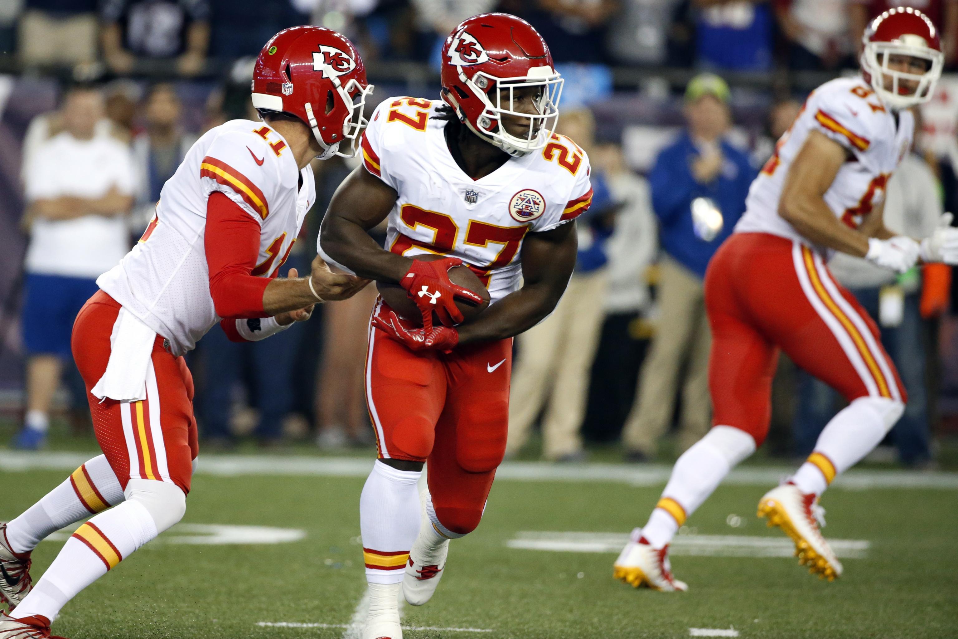 Kareem Hunt fumbled his 1st NFL carry but made up for it with 3 touchdowns  